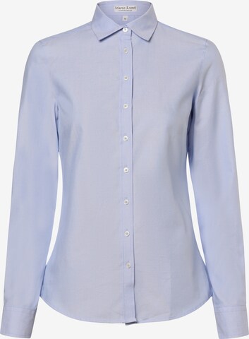 Marie Lund Blouse in Blauw: voorkant