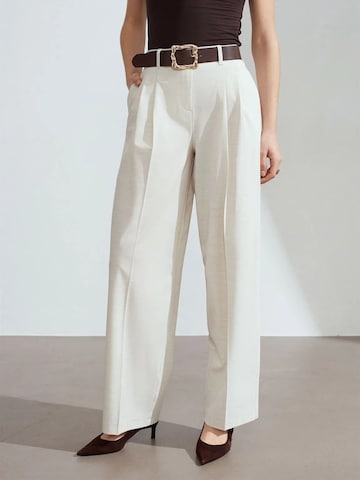 Dilvin Wide Leg Hose in Beige: Vorderseite