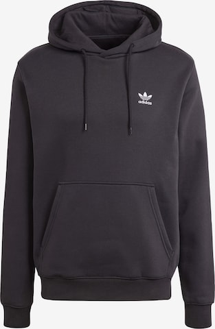 melns ADIDAS ORIGINALS Sportisks džemperis 'Trefoil Essentials': no priekšpuses