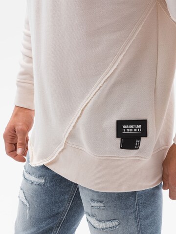 Sweat-shirt Ombre en blanc