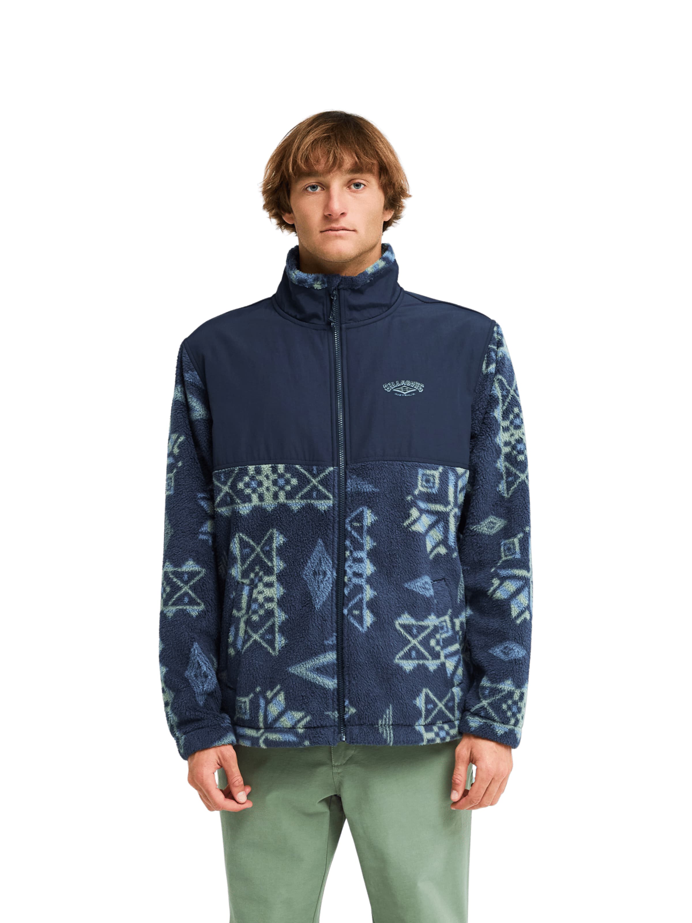 BILLABONG Fleece Jacket 'Adventure Division' in Blue: front