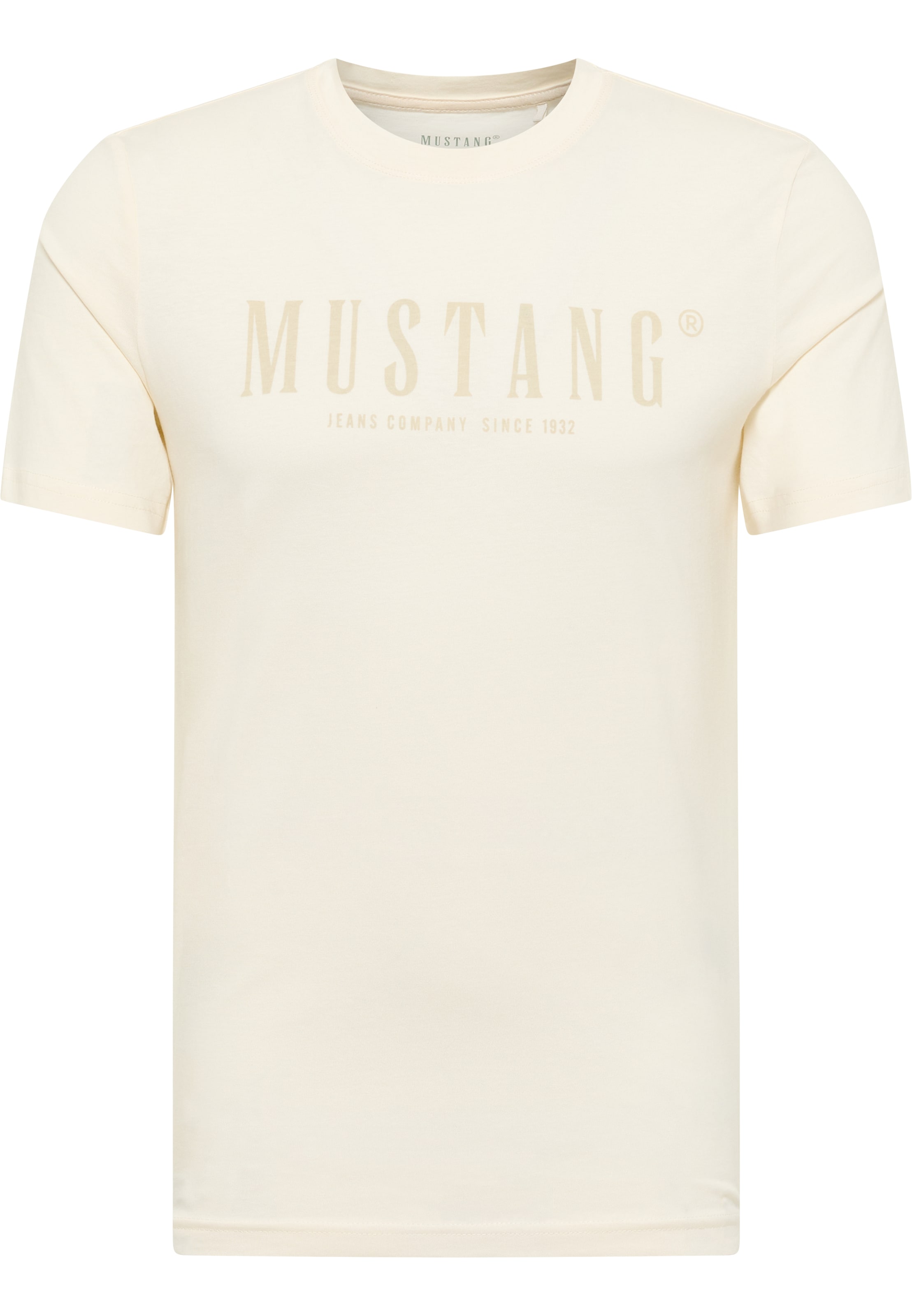 MUSTANG Μπλουζάκι 'Austin' σε λευκό: μπροστά