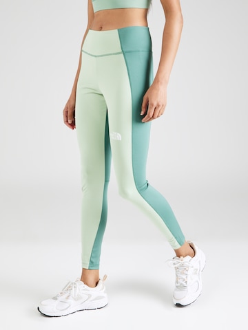THE NORTH FACE Slim fit Workout Pants in Green: front