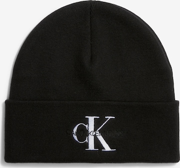 Calvin Klein Jeans Beanie in Black: front