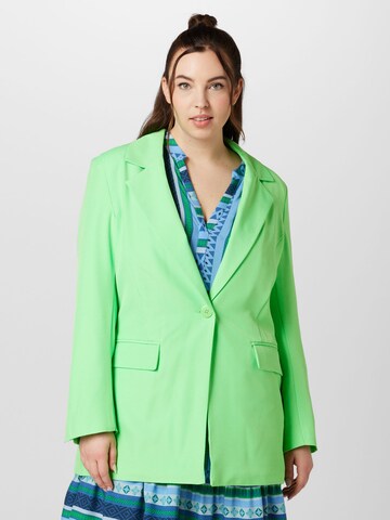 ONLY Carmakoma Blazer 'THEA' in Green: front