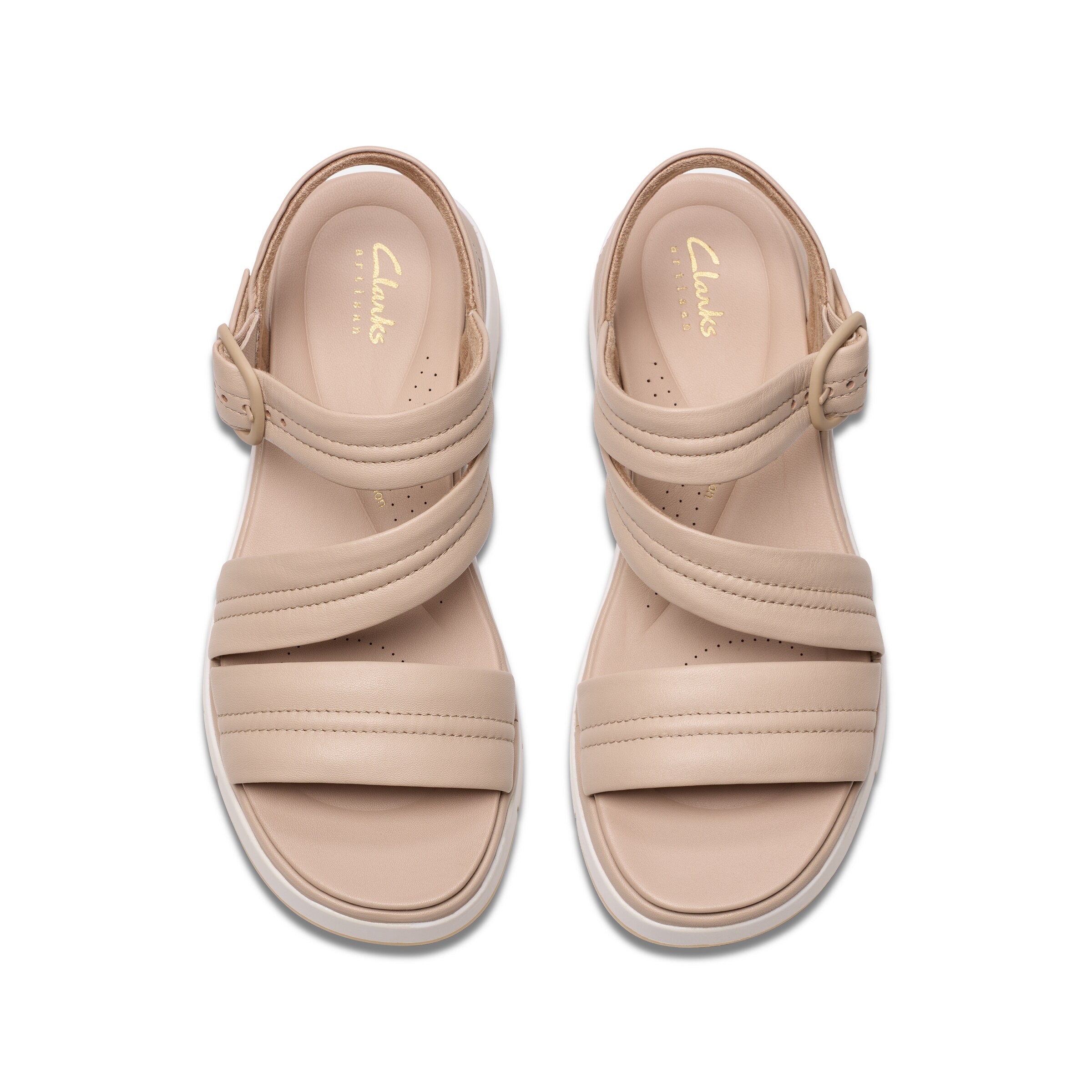 CLARKS Strap Sandals in Beige