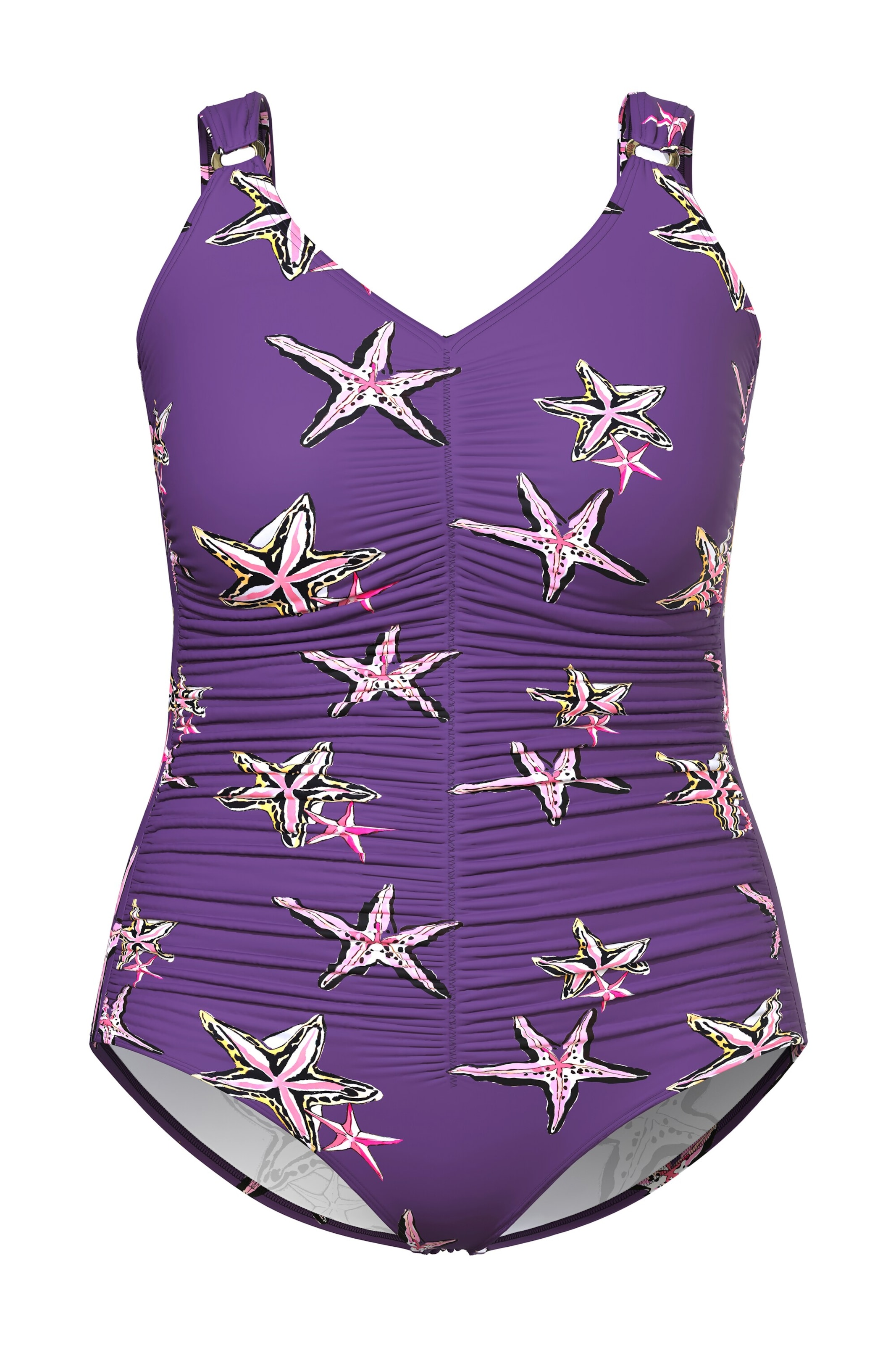 Maillot de bain Ulla Popken en violet : devant