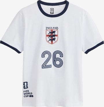 T-Shirt Next en blanc : devant
