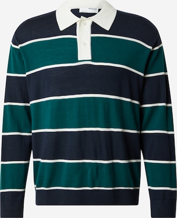 SELECTED Poloshirt 'SLHTray in Grün: Vorderseite