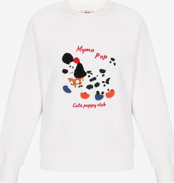 Sweat-shirt MYMO en blanc : devant