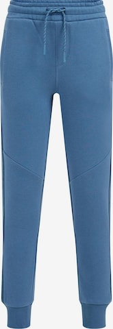 WE Fashion Tapered Trousers in Blue: front