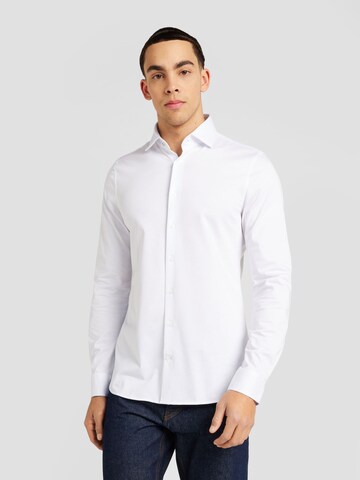 Coupe slim Chemise 'PERFORMANCE' Michael Kors en blanc : devant