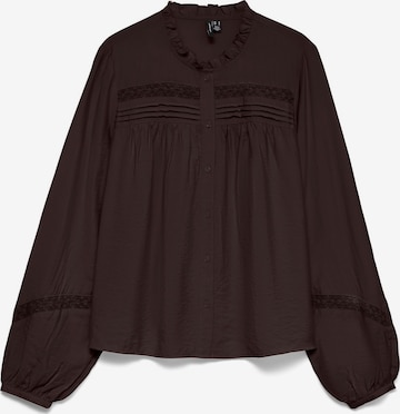 VERO MODA - Blusa 'VMCasey' en marrón: frente