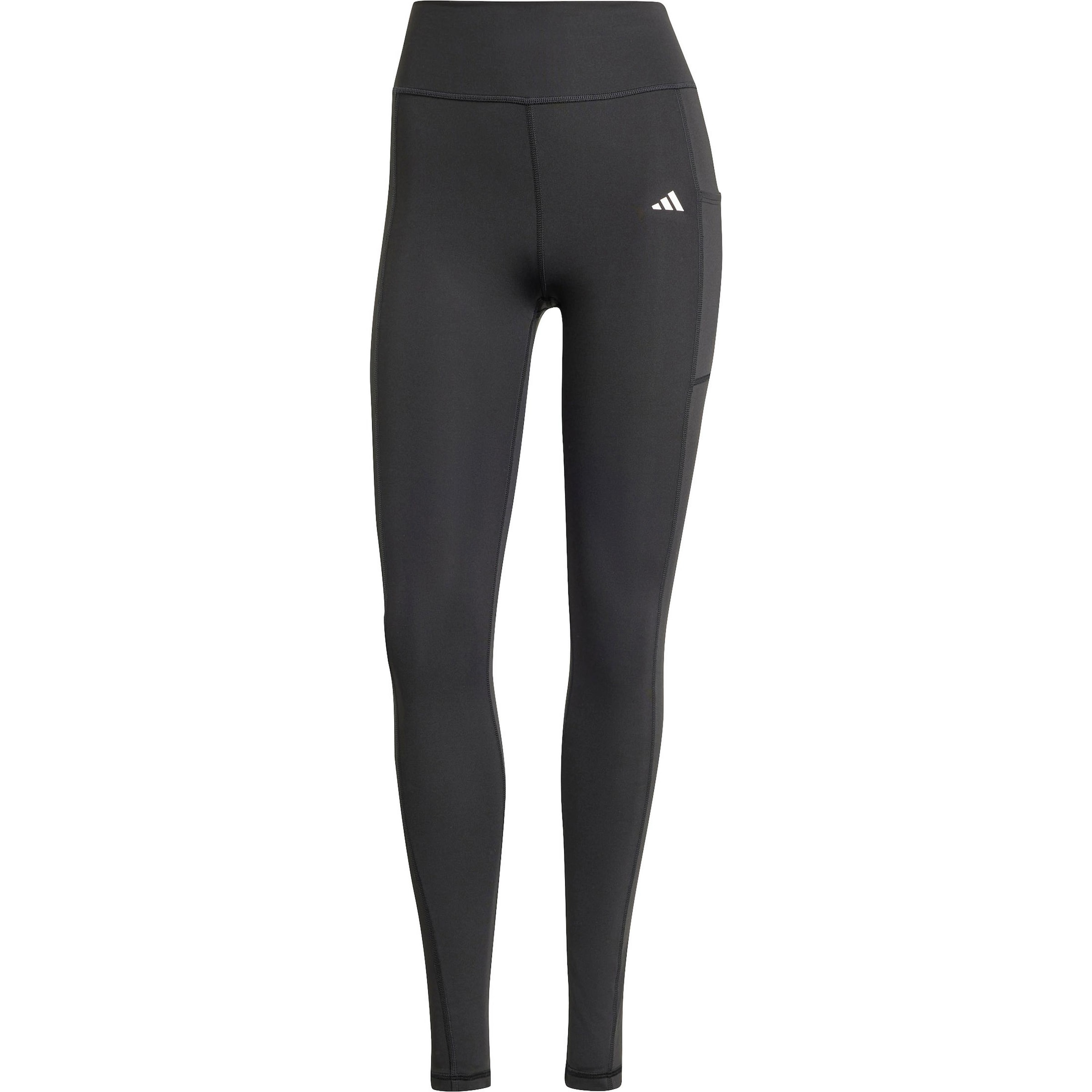 Skinny Pantalon de sport 'Optime Full-Length' ADIDAS PERFORMANCE en noir : devant