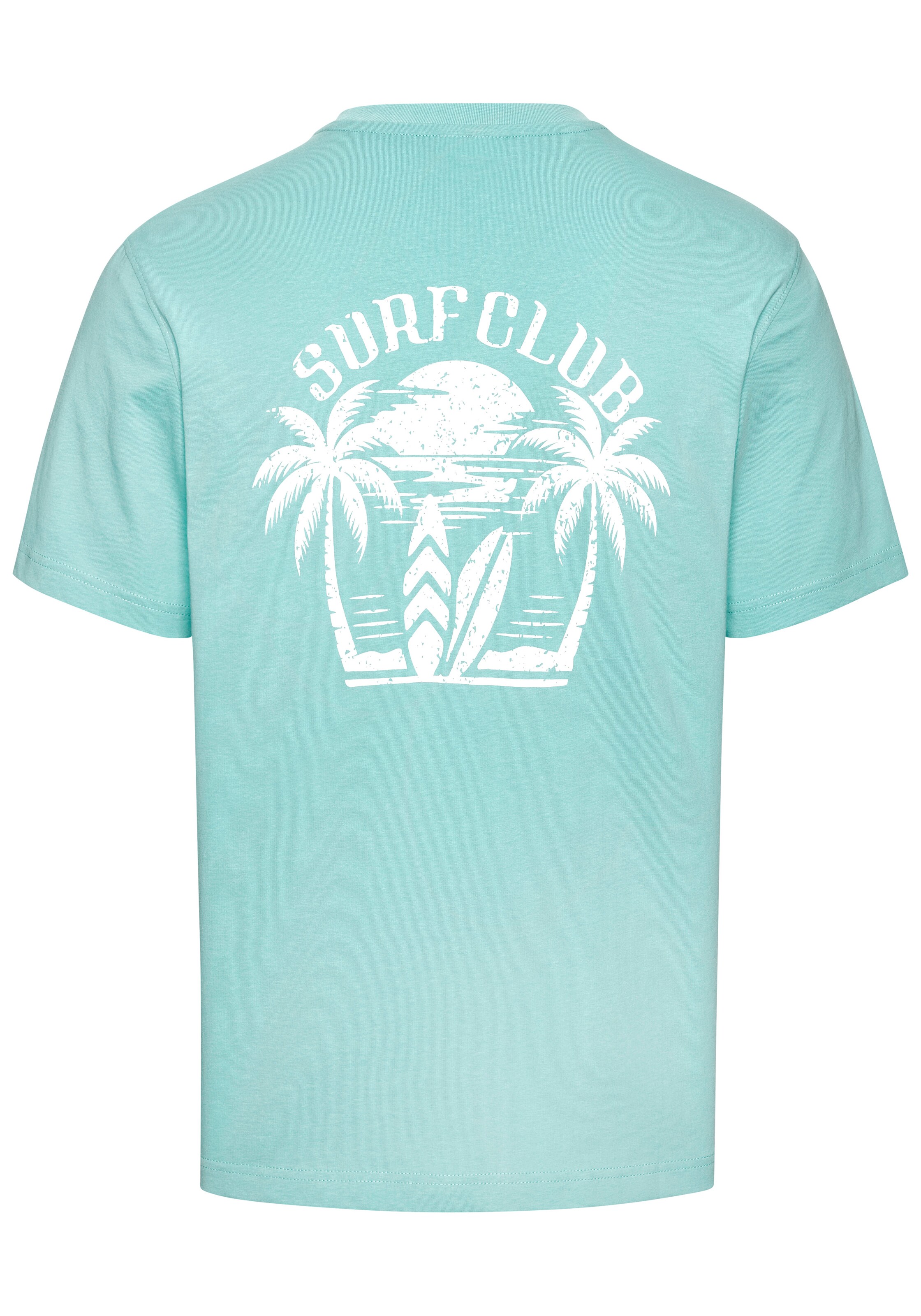 BEACH TIME Shirt in Blau