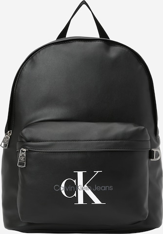 Rucsac 'MONOGRAM SOFT CAMPUS' de la Calvin Klein Jeans pe negru: față