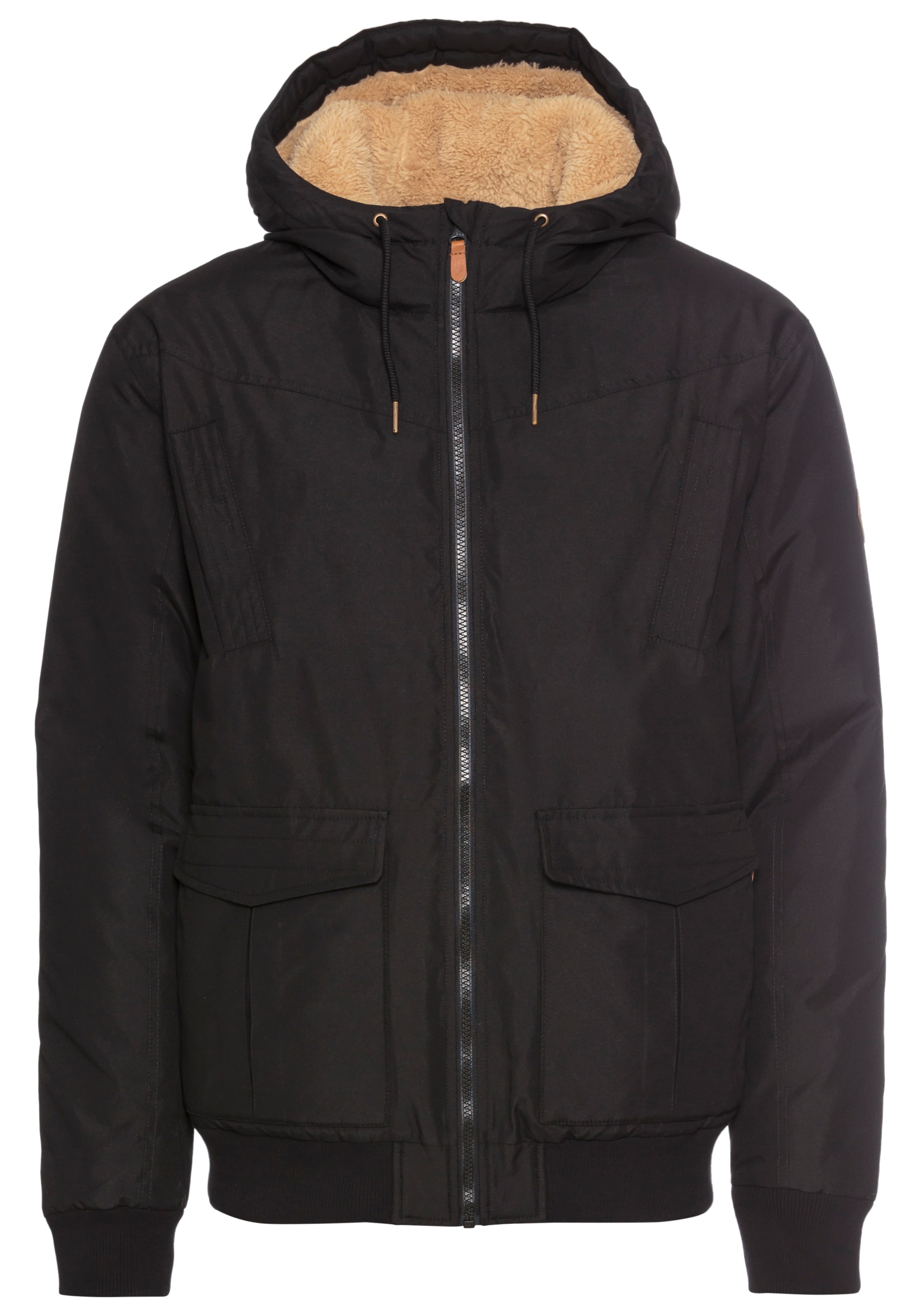 Bruno Banani LM Winterjacke in Schwarz: Vorderseite