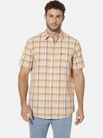 BABISTA Regular fit Button Up Shirt 'Varlan' in Orange: front