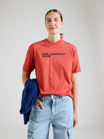 KARL LAGERFELD JEANS Tričko - Červená: predná strana