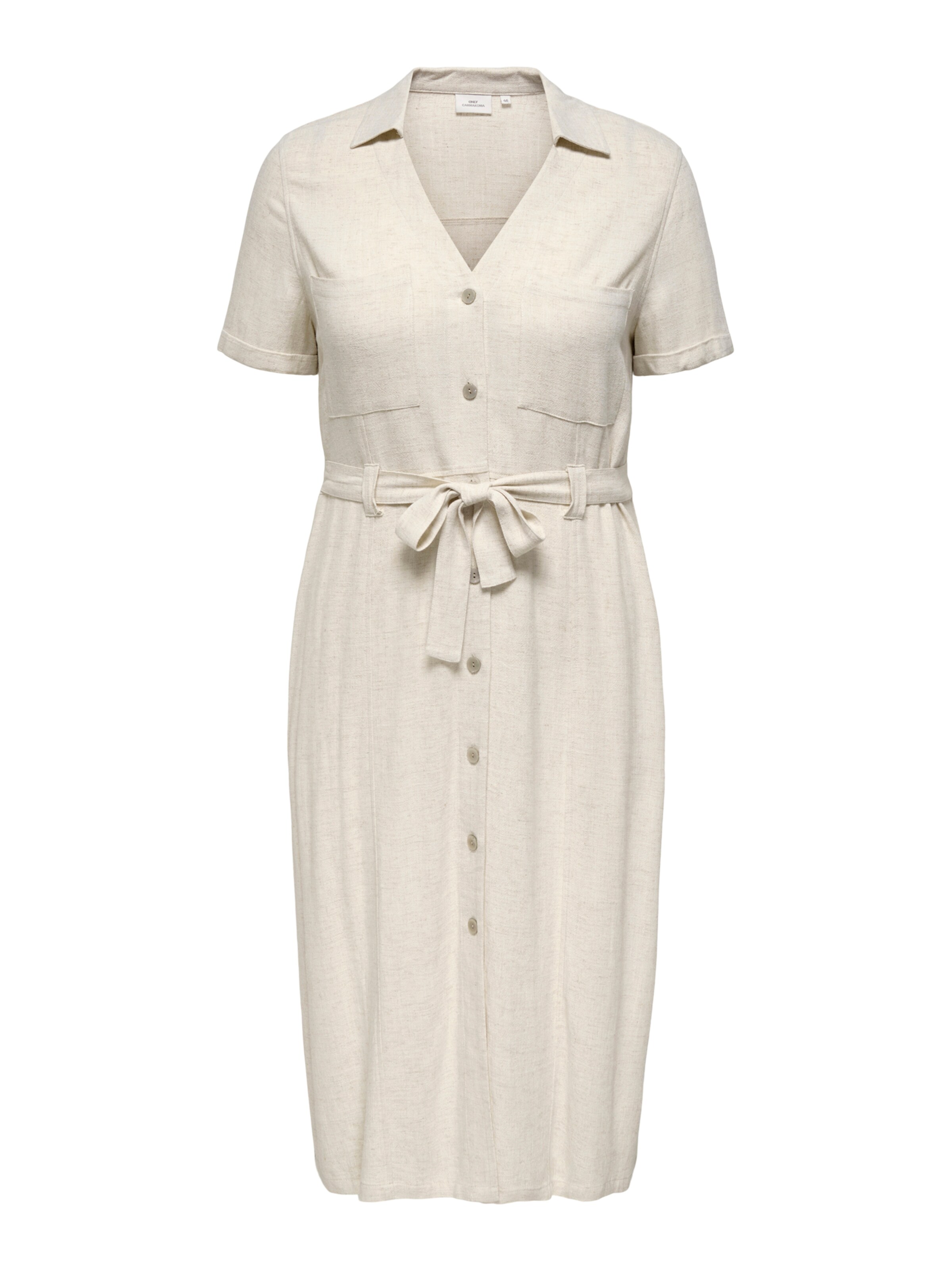 ONLY Carmakoma Kleid 'CARSIESTA' in Beige: Vorderseite