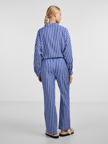 PIECES Loose fit Trousers 'LILJA' in Blue