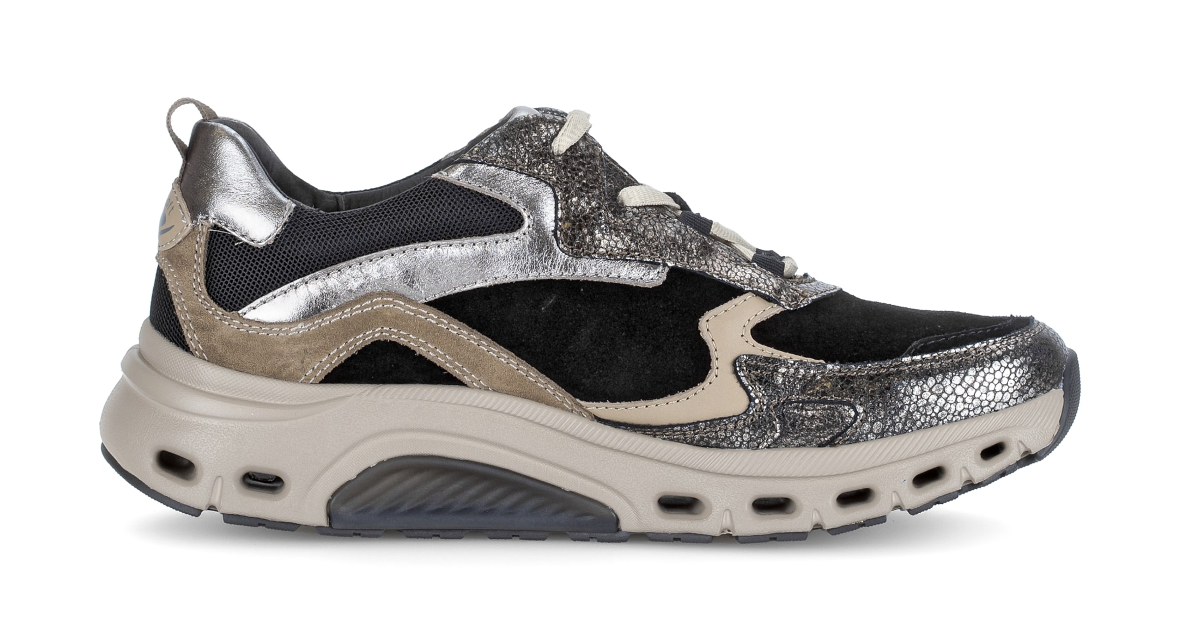 Gabor Rollingsoft Athletic Lace-Up Shoes in Black