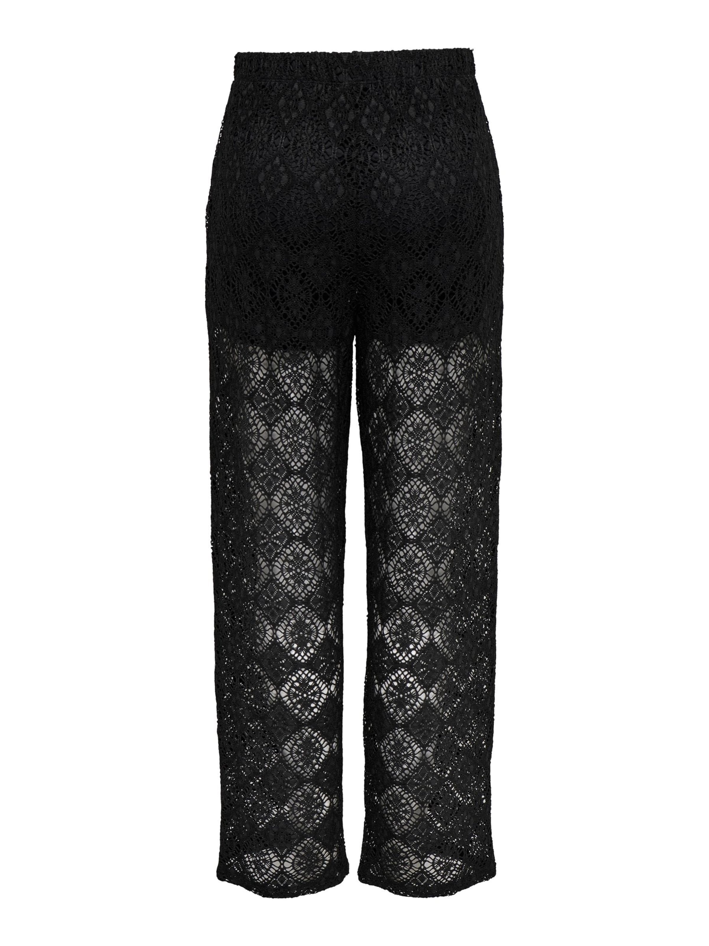 JDY Wide leg Broek in Zwart