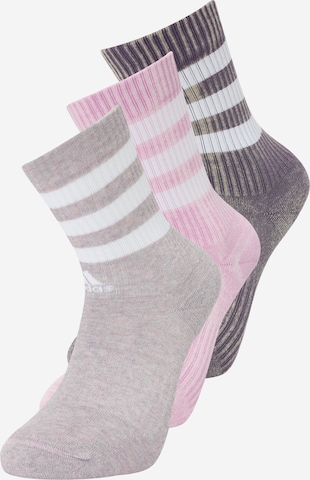 ADIDAS SPORTSWEAR Sportovní ponožky '3-Stripes Stonewash Crew' – fialová: přední strana