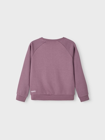 NAME IT - Sweatshirt 'Malou' em roxo