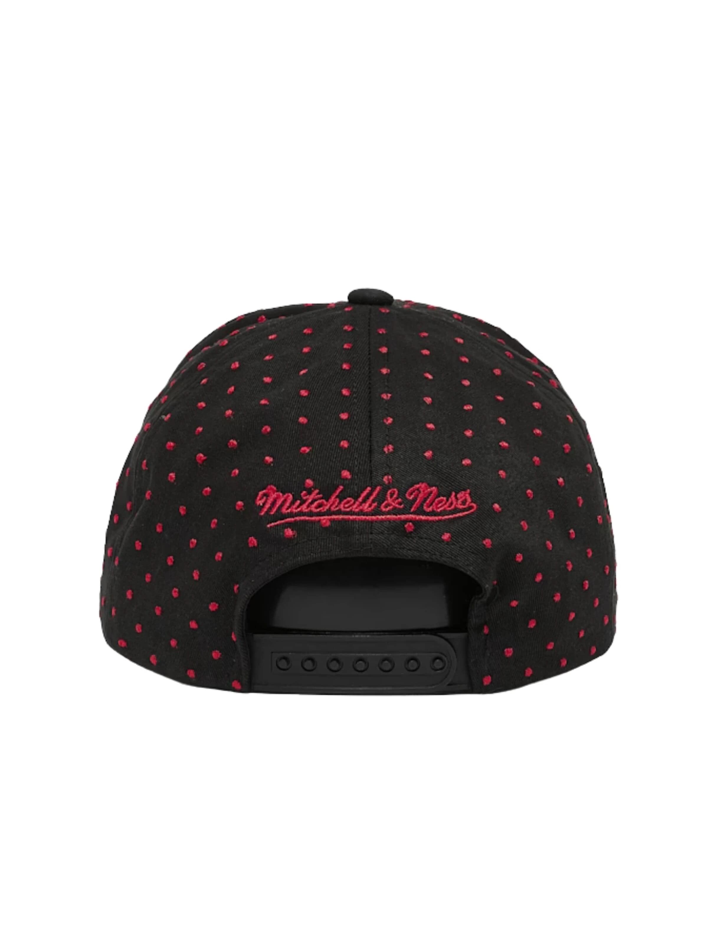 Mitchell & Ness - Boné 'Gorra mitchell & ness negra bulls dotted polka pro crown snapback' em preto