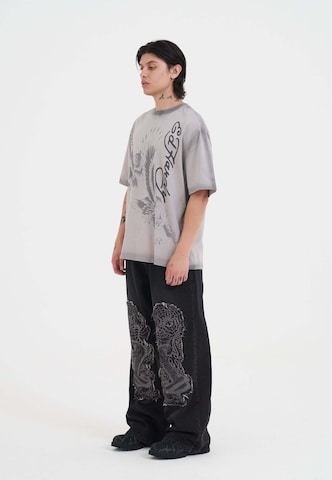 Tricou 'Eagles In Attack' de la Ed Hardy pe gri