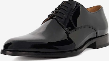 Dune LONDON Veterschoen 'Salisbury' in Zwart: voorkant