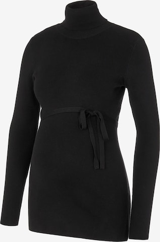 MAMALICIOUS Sweter 'Jacina' w kolorze czarny: przód
