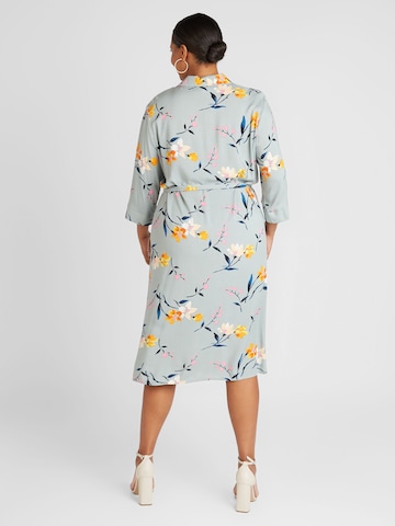 ONLY Carmakoma Shirt dress 'NOVA' in Green