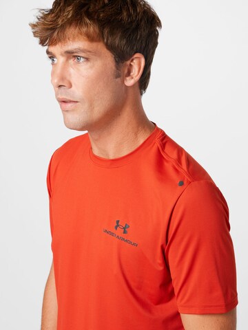 UNDER ARMOUR Λειτουργικό μπλουζάκι 'Rush Energy' σε κόκκινο