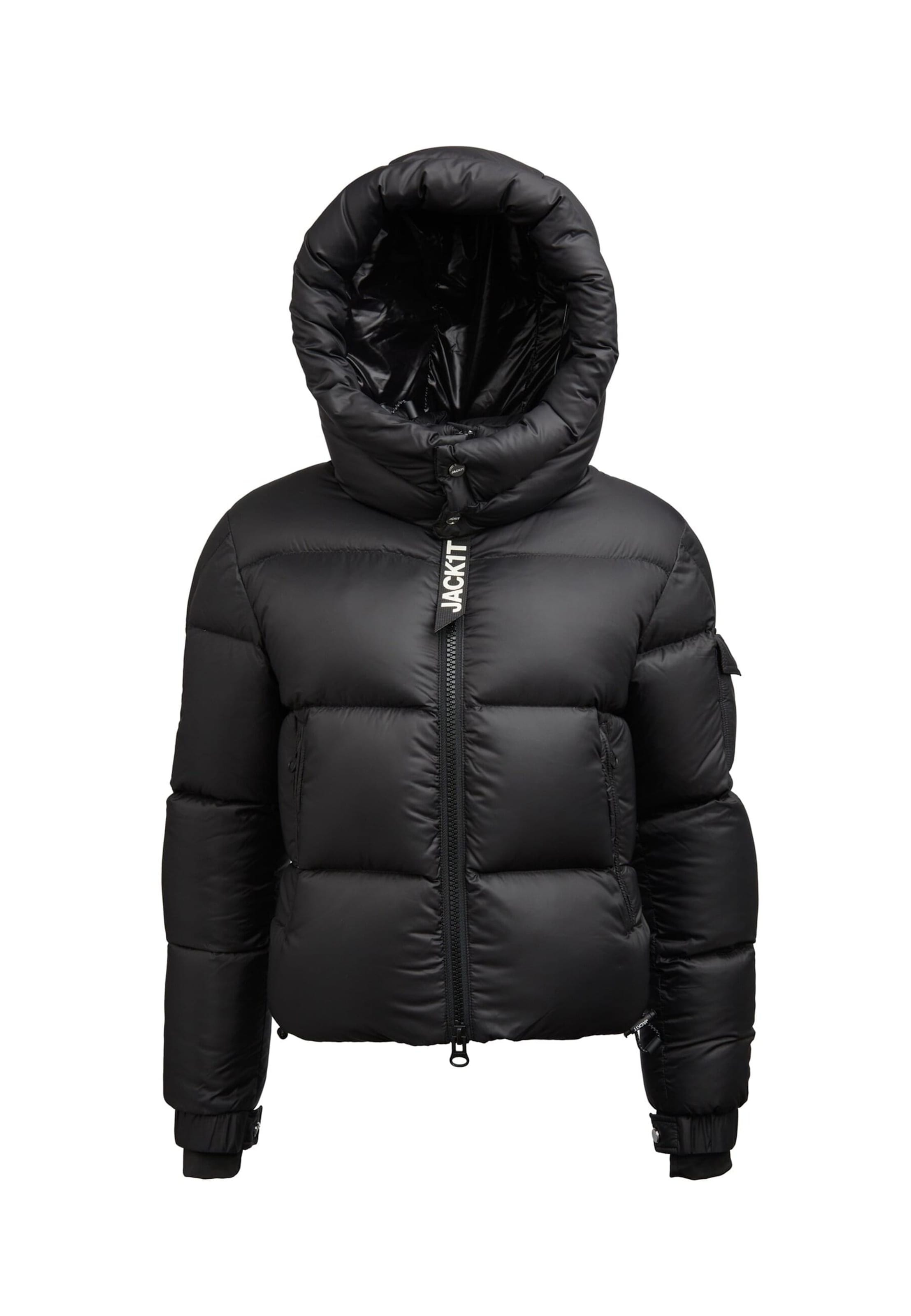 Veste d’hiver 'Ez' JACK1T en noir : devant