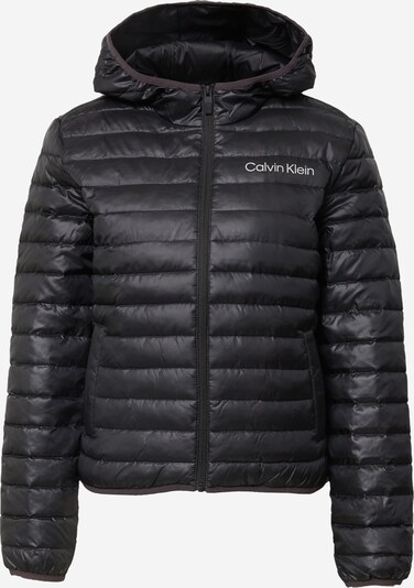 Calvin Klein Performance Športna jakna | črna / bela barva, Prikaz izdelka