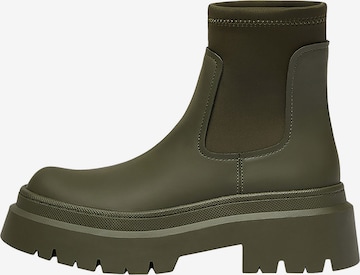 Pull&Bear Chelsea boots in Groen