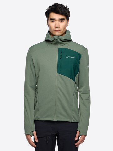 VAUDE Athletic fleece jacket 'Monviso III' in Green: front