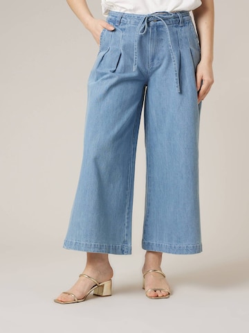 Deeluxe Wide leg Jeans in Blauw: voorkant