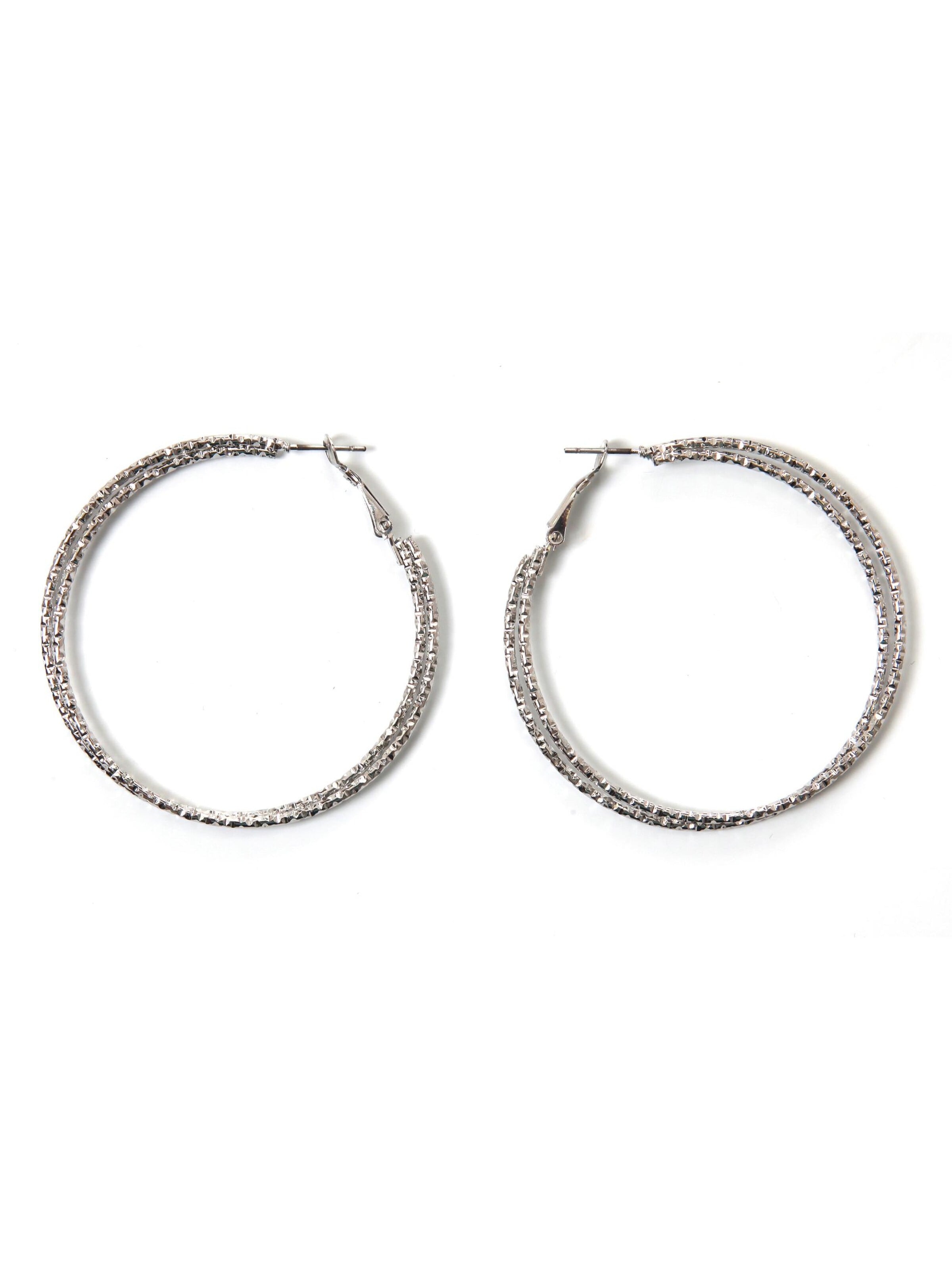 COLLEZIONE ALESSANDRO Earrings 'Aili' in Silver: front