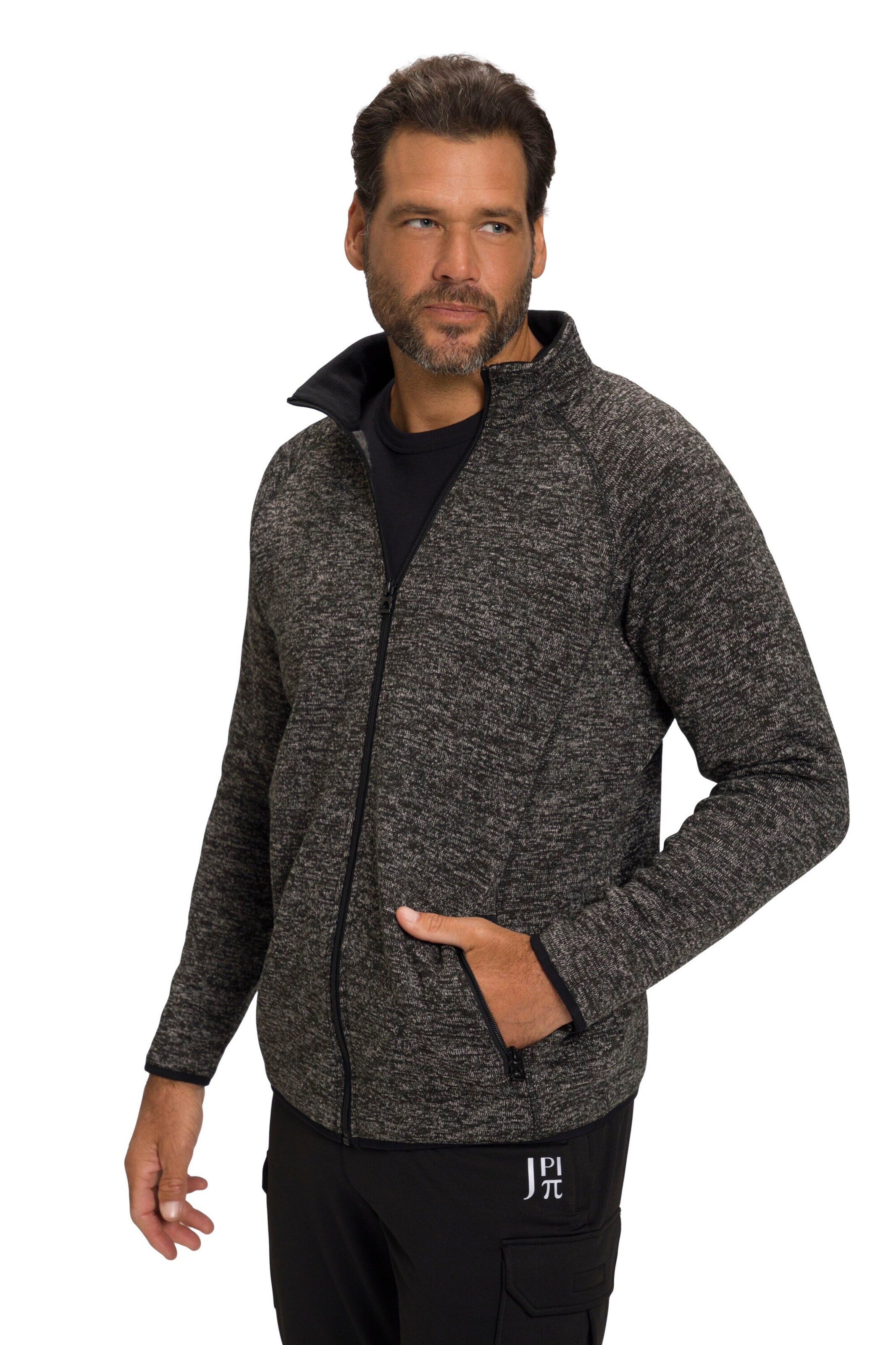 JAY-PI Sweatjacke in Grau: Vorderseite