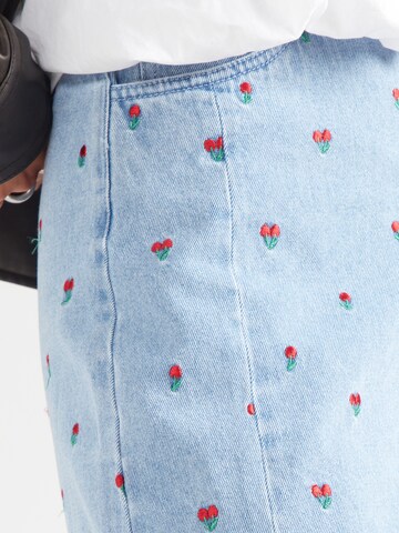PIECES Skirt 'PCFreia' in Blue