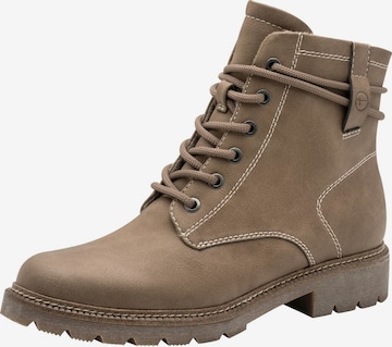 Bottines à lacets Tamaris en beige : devant
