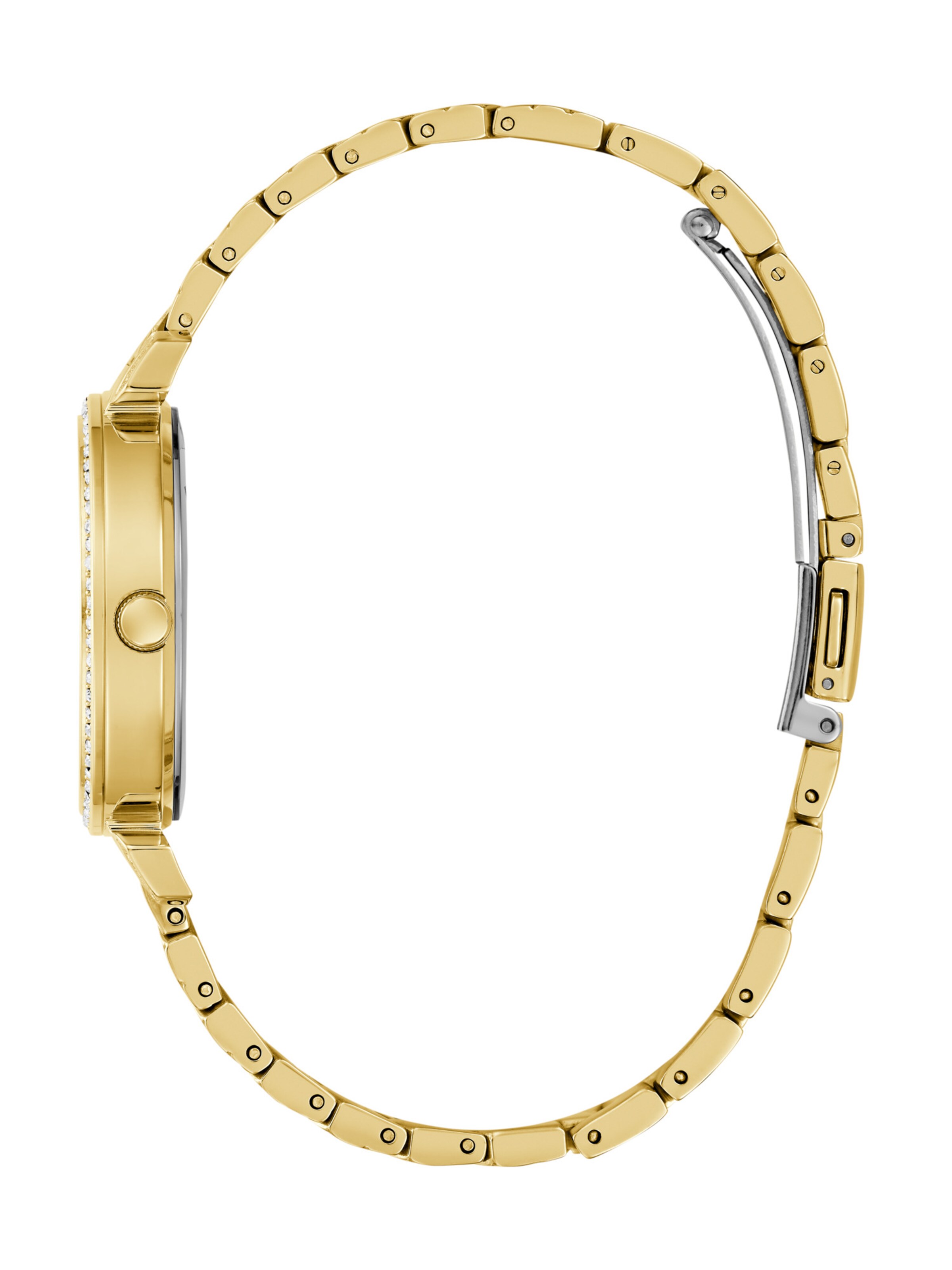 Montre à affichage analogique GUESS en or