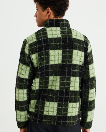 WE Fashion Fleece jas in Groen