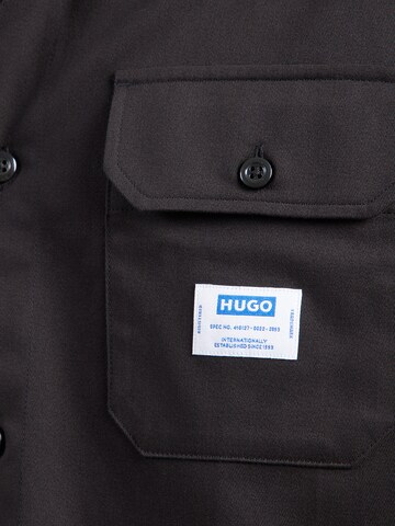 HUGO Comfort Fit Πουκάμισο 'Ekyno' σε μαύρο