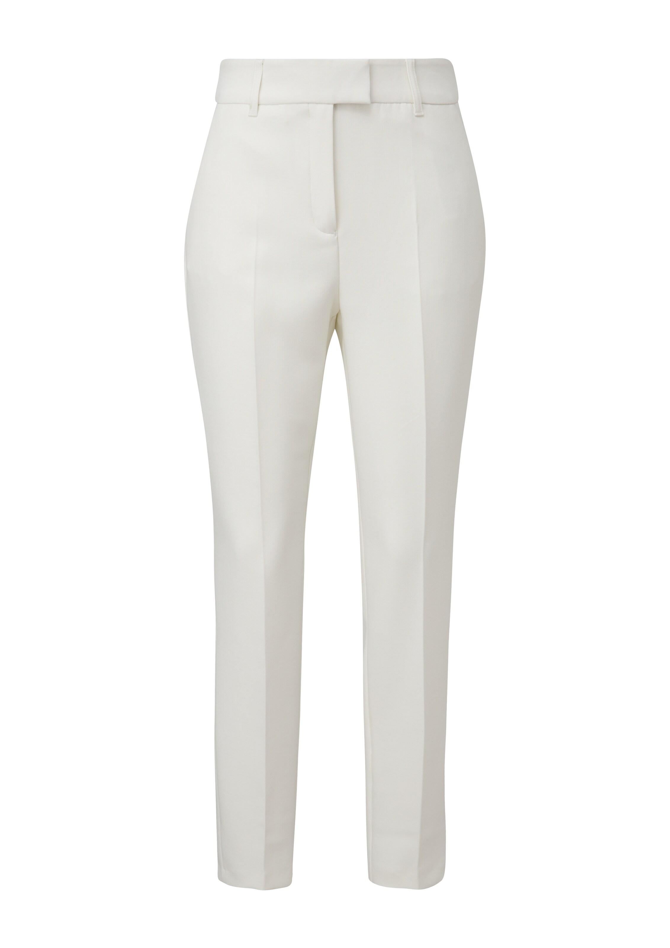 s.Oliver BLACK LABEL Tapered Pantalon in Wit: voorkant