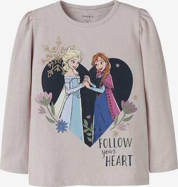 purpurinė NAME IT Marškinėliai 'NMFDORA FROZEN': priekis