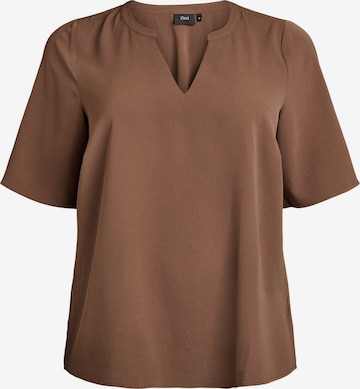 ZizziBluza 'VANNI' - smeđa boja: prednji dio